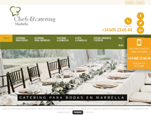 Tablet Screenshot of chefsmarbella.com